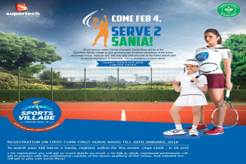 Serve 2 Sania at Supertech Sports Village in Greater Noida
